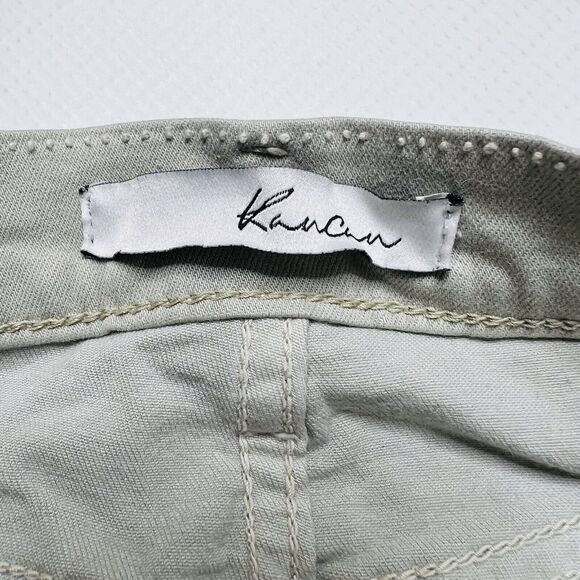 KanCan Moto Jeans Women's Size 24x29 Skinny, Sage Green, Low Rise - Picture 5 of 13